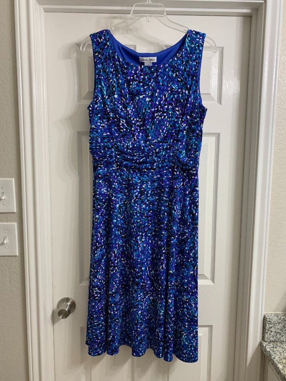 Laura Jeffries Brand Women's Multi-Color Sleeveless Dress, Size 16